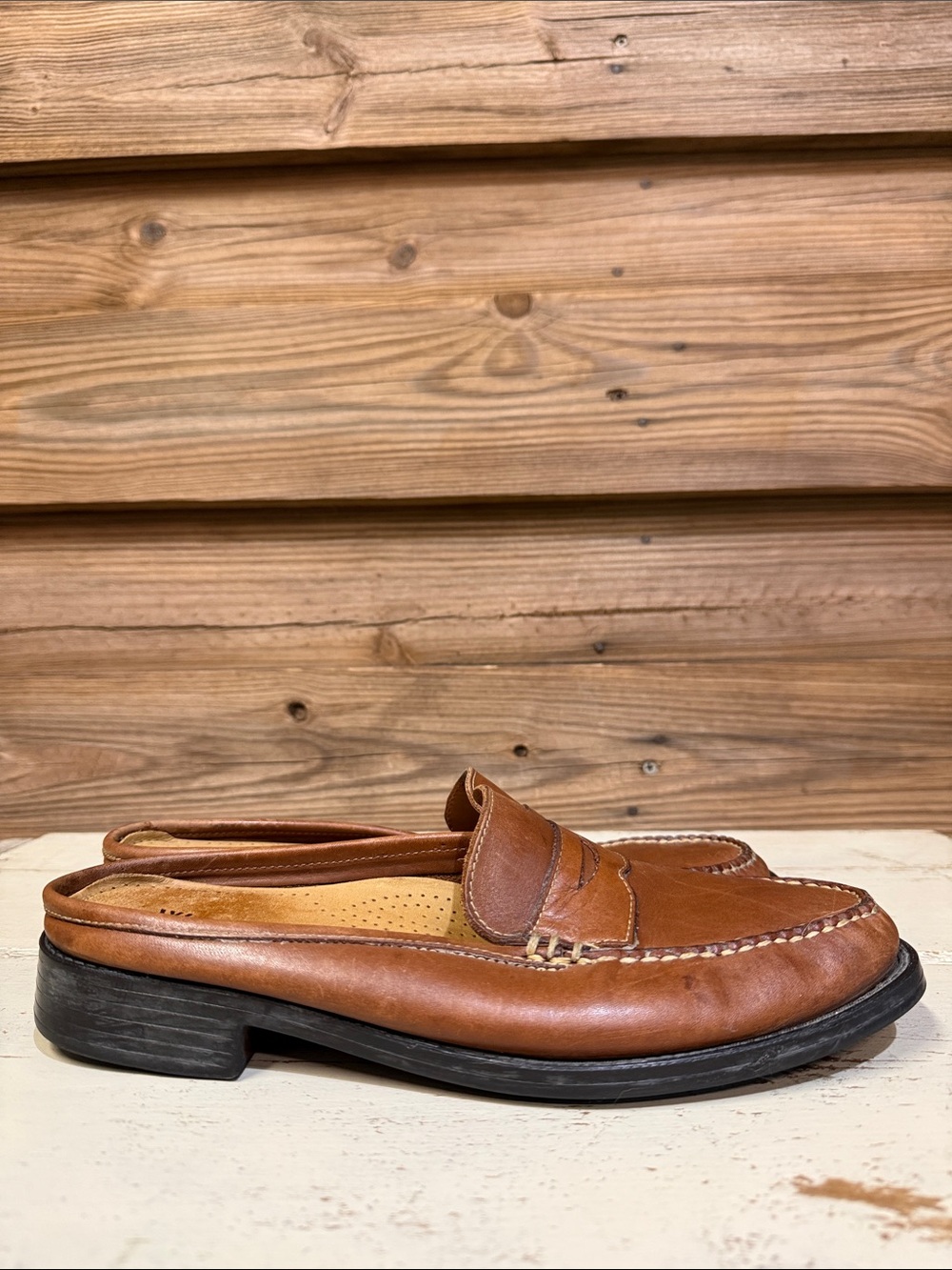 Bass Weejuns ‘Peggy’ Penny Mules - Picture 4 of 10